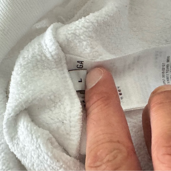 Balenciaga all white hoodie size large. No stains!!! The strings are missing. - Picture 3 of 5